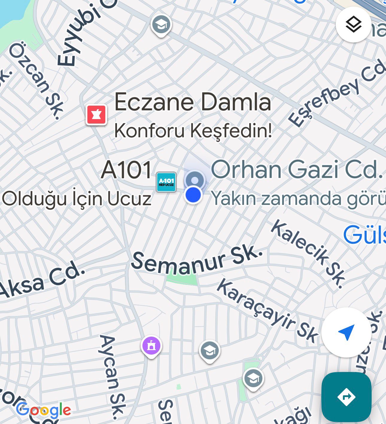 Depo konumu — haritada açmak için tıklayın